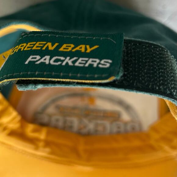 Vintage NFL Green Bay Packers color block embroidered football 90s Y2K hat - Picture 15 of 15
